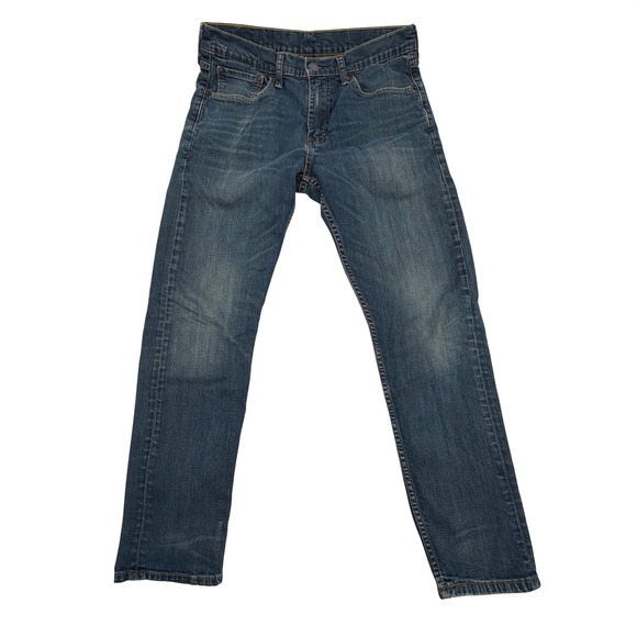 Levi Strauss Co 502 Jeans Mens Blue Denim Regular Fit Straight Leg Pants W31 L32 - Picture 4 of 8